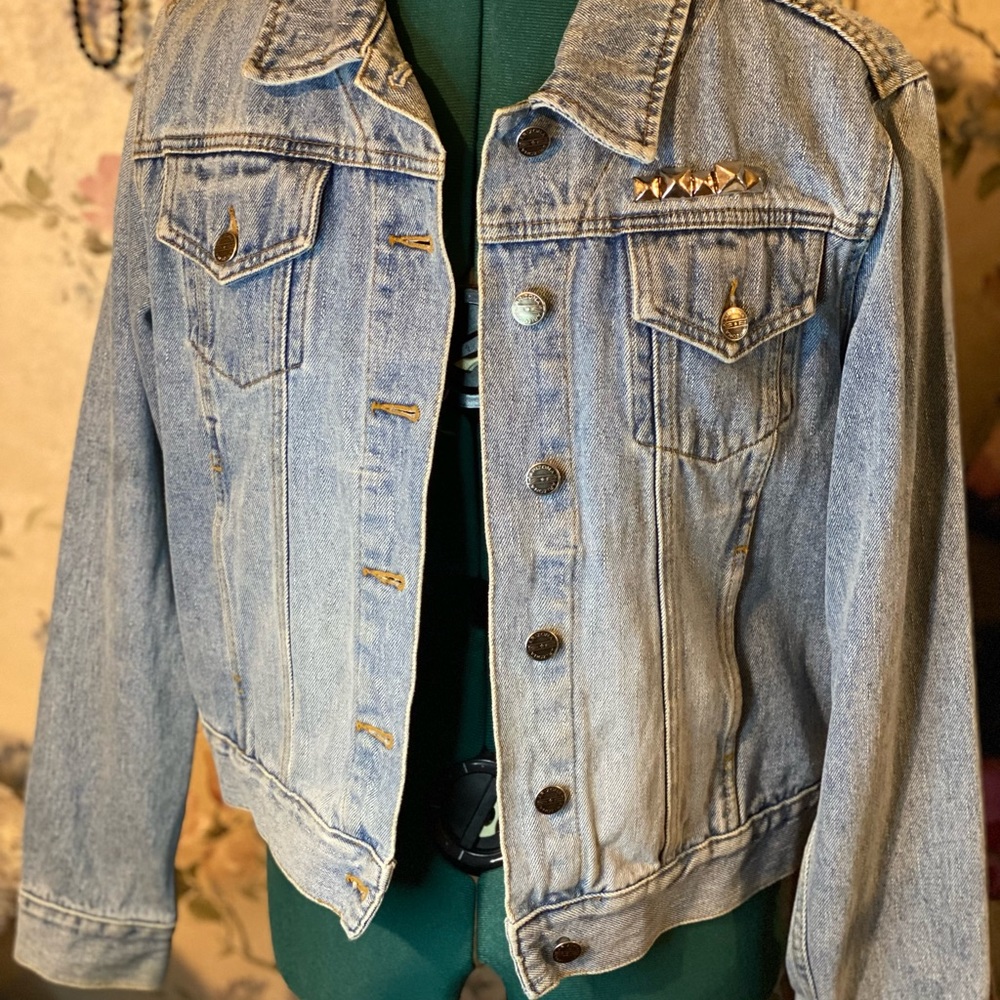 Arizona Jean Co. Jean jacket from late 1990’s with added studs.